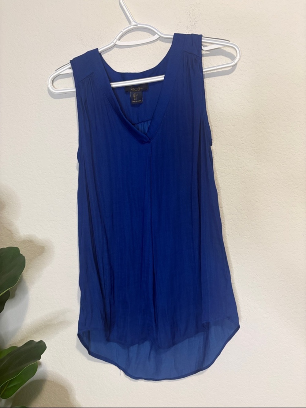 RACHEL Rachel Roy Royal Blue Sleeveless V-Neck Camisole